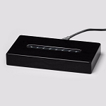 Black Piano Finish Lighted Rectangle Base 6-1/2